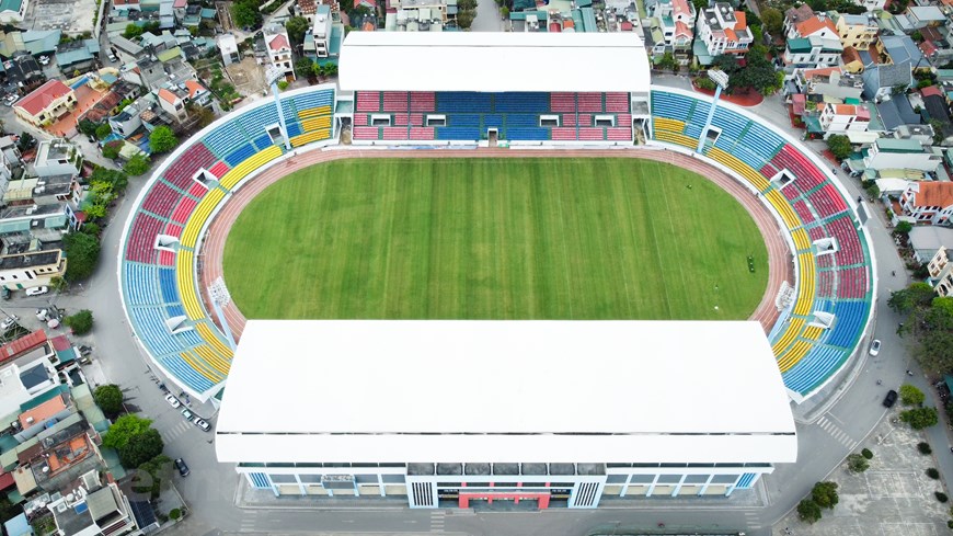 SVĐ Cẩm Phả - nơi diễn ra các trận thi đấu bóng đá nữ SEA Games 31 